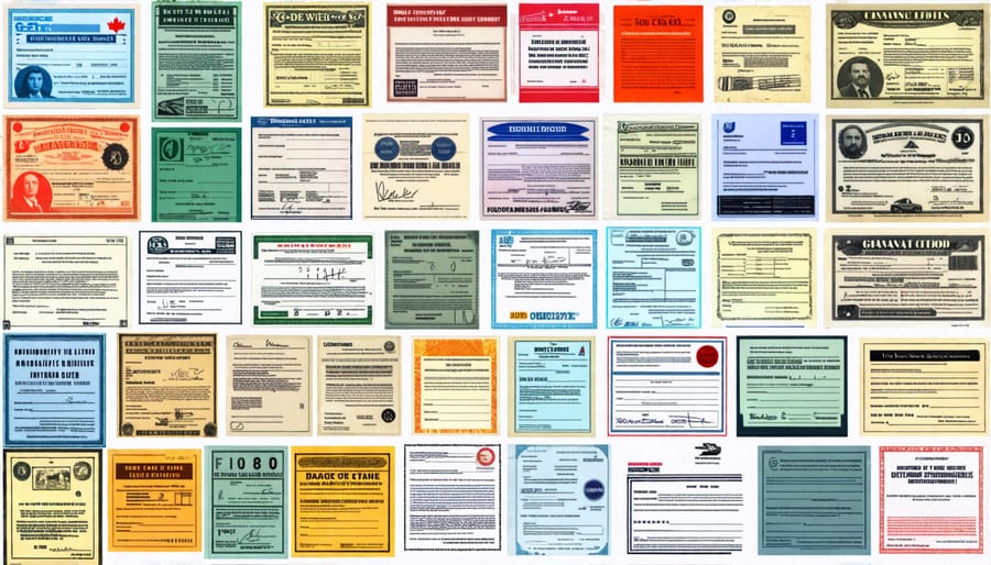 Collage of necessary business licenses and permits for Canadian garage-based businesses