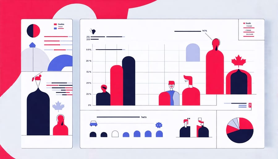 Graph illustrating trends in Canadian consumer behavior