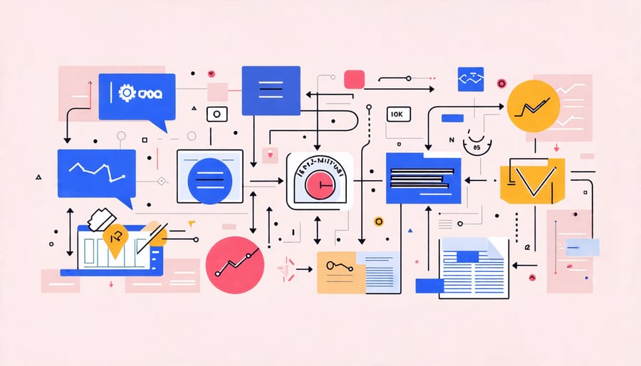 Flowchart illustrating data-driven decision-making in marketing