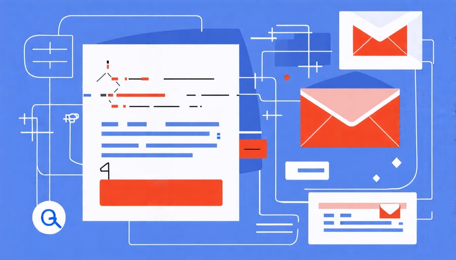 Flowchart illustrating the process of an email marketing campaign, from planning to execution and analysis