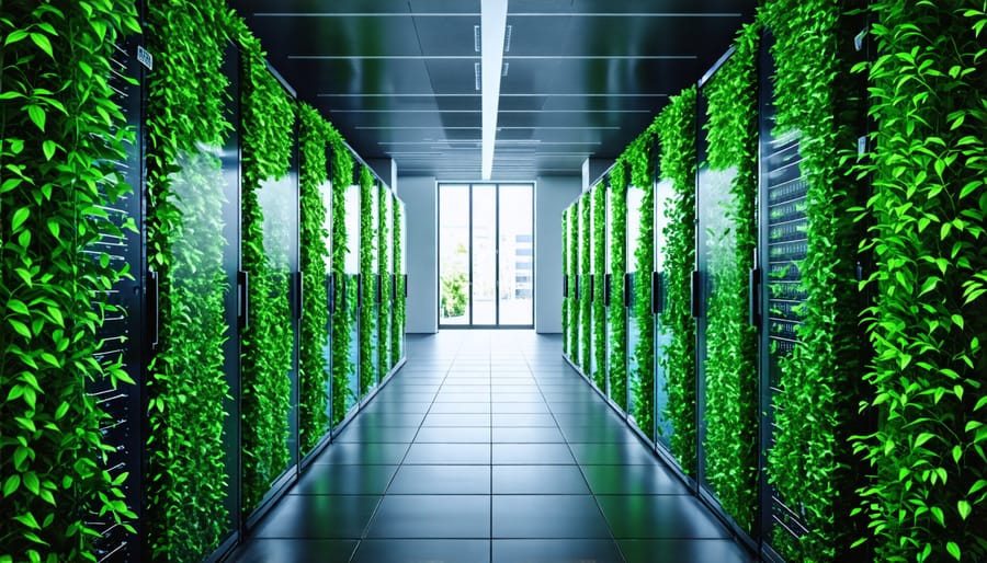 Eco-friendly IT infrastructure including data centers and cloud technologies