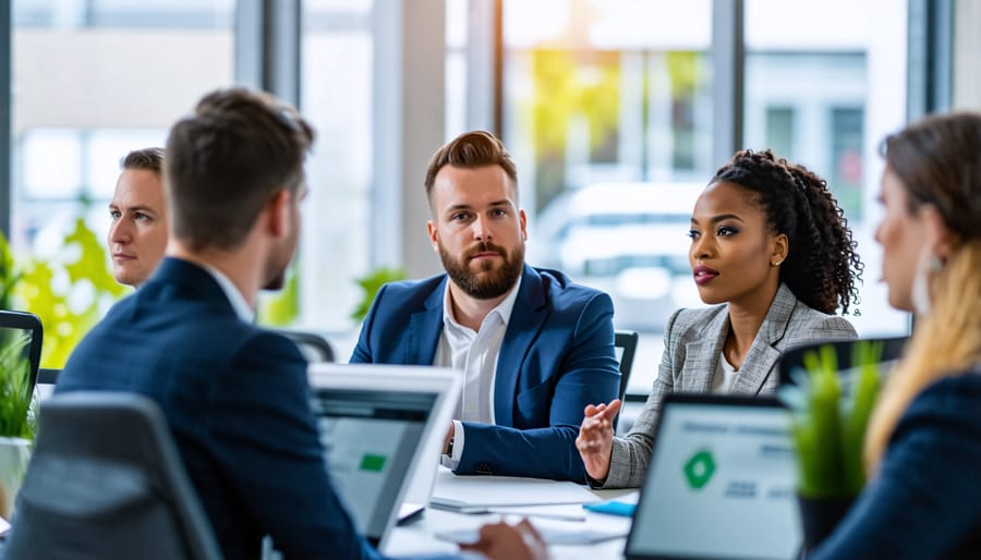 A small business team participating in cybersecurity training