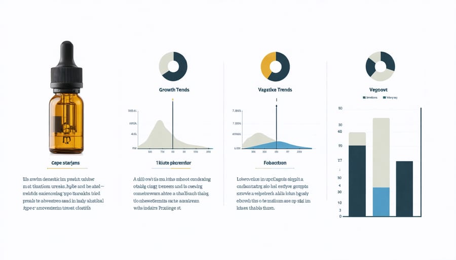 Infographic depicting growth in the Canadian vape market trends over recent years